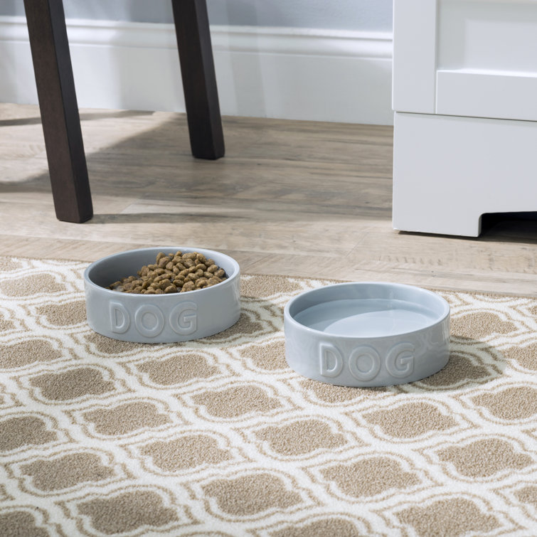 Designer dog food discount bowls